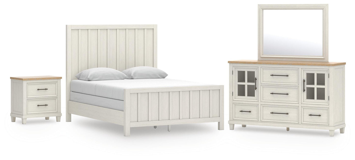 Shaybrock Queen Panel Bed, Dresser, Mirror and Nightstand Benchcraft® Bedroom