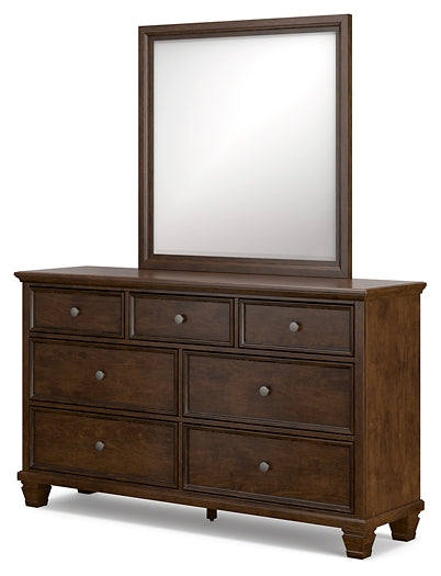 Danabrin King Panel Bed, Dresser, Mirror and Nightstand