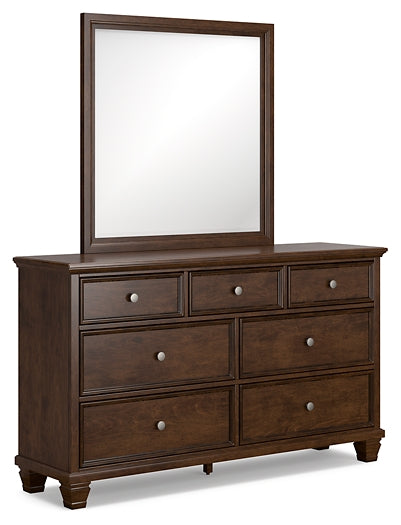 Danabrin King Panel Bed, Dresser, Mirror and Nightstand