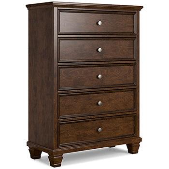 Danabrin Chest of Drawers — Brownish Cherry Signature Design by Ashley® Bedroom