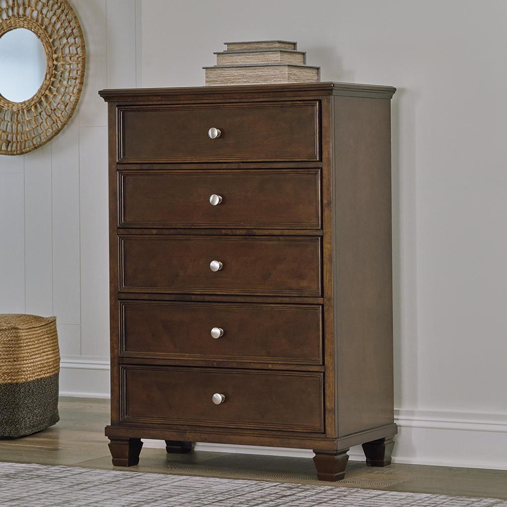 Danabrin Chest of Drawers — Brownish Cherry Signature Design by Ashley® Bedroom