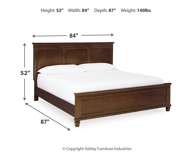 Danabrin King Panel Bed, Dresser, Mirror and Nightstand