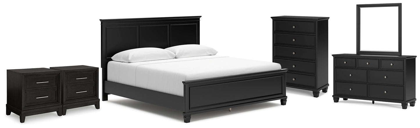 Lanolee King Panel Bed, Dresser, Mirror, Chest and 2 Nightstands Signature Design by Ashley® Uncategorized