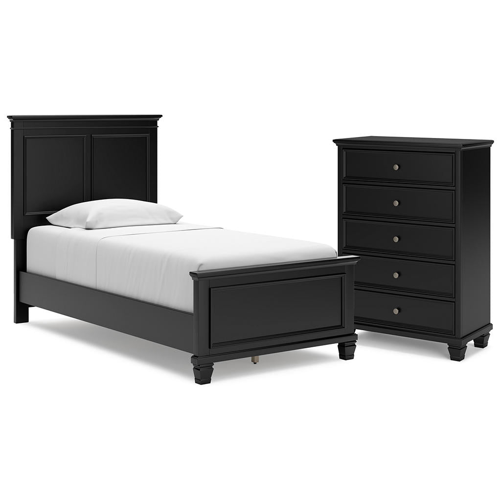 Lanolee Twin Panel Bed and Chest Signature Design by Ashley® Uncategorized