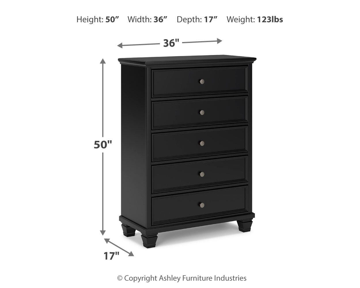 Lanolee Cal King Panel Bed, Dresser, Chest and 2 Nightstands Signature Design by Ashley® Bedroom