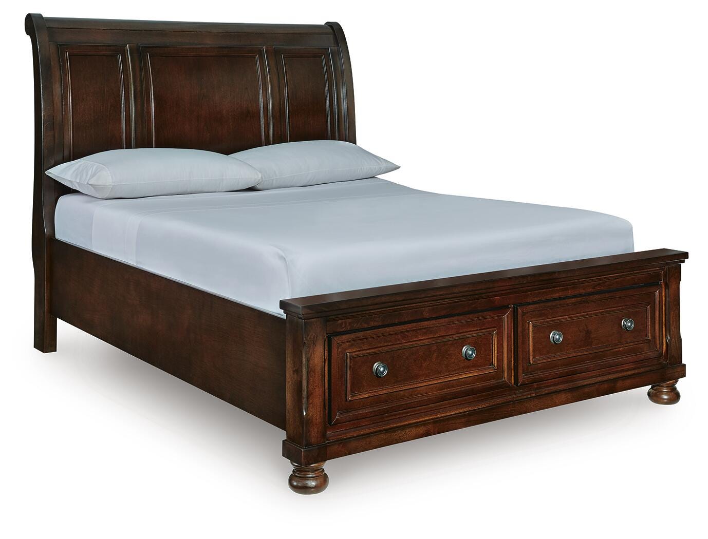 Porter Queen Sleigh Storage Bed, Dresser and Mirror