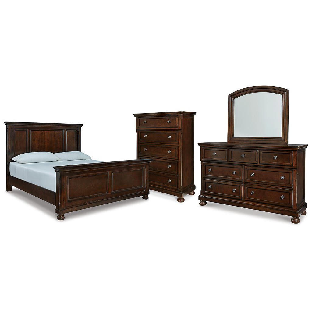 Porter California King Panel Bed, Dresser, Mirror and Chest Millennium® By Ashley Uncategorized
