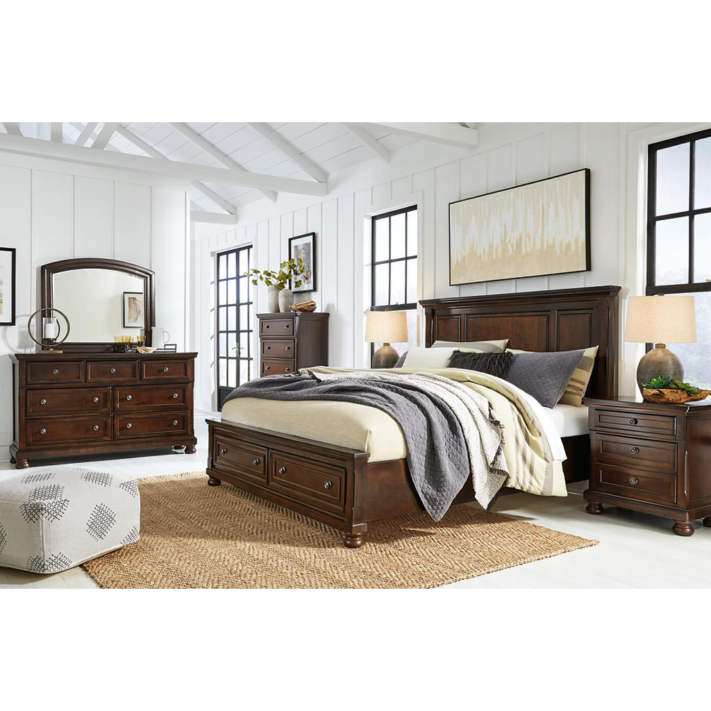 Porter King Panel Bed, Dresser, Mirror, Chest and Nightstand Millennium® By Ashley Uncategorized