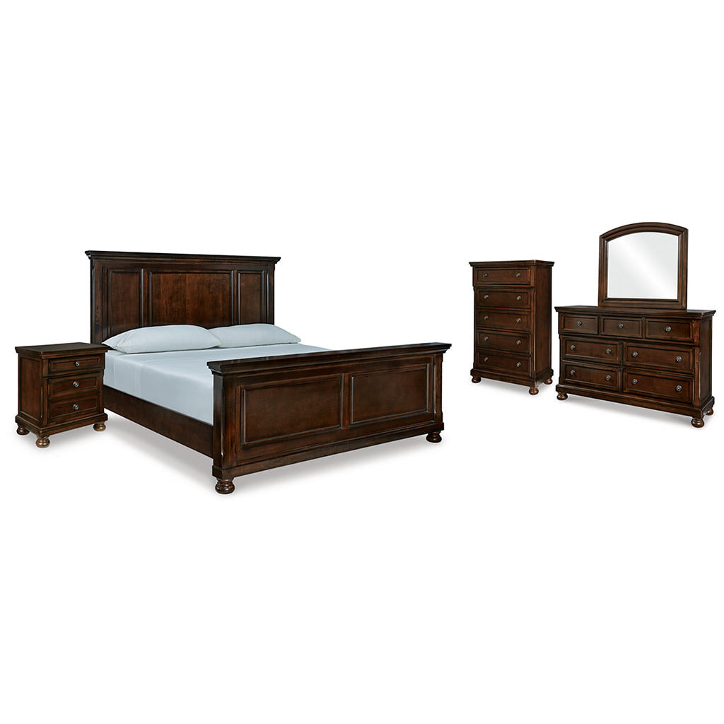 Porter King Panel Bed, Dresser, Mirror, Chest and Nightstand Millennium® By Ashley Uncategorized