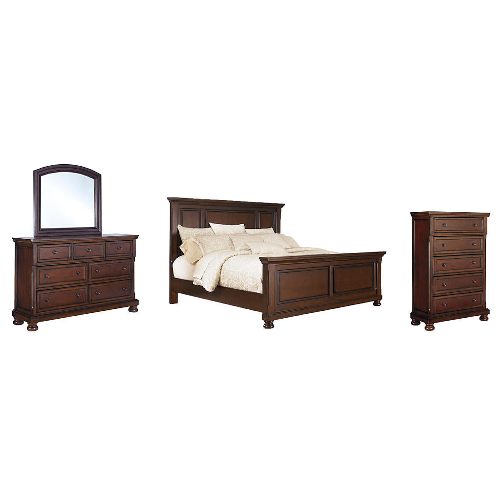 Porter King Panel Bed, Dresser, Mirror and Chest Millennium® By Ashley Uncategorized