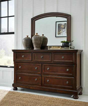Porter Dresser and Mirror Set — Rustic Brown Millennium® By Ashley Bedroom