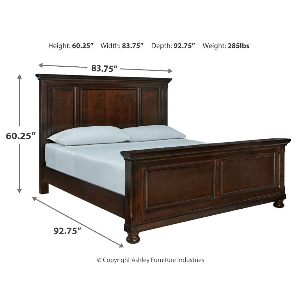 Porter California King Panel Bed, Dresser, Mirror, Chest and 2 Nightstands Millennium® By Ashley Uncategorized
