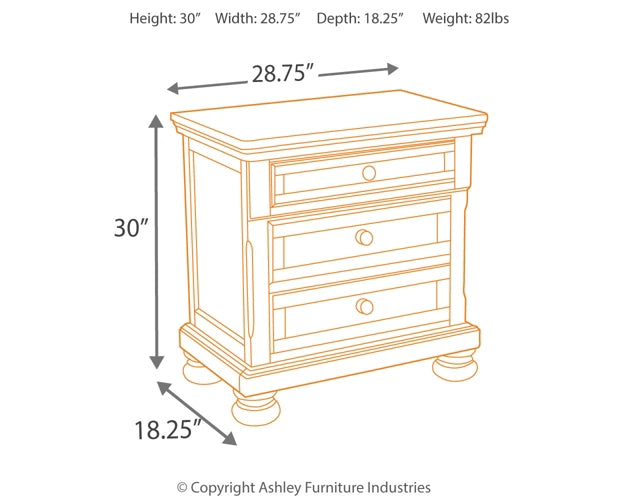 Porter California King Panel Bed, Dresser, Mirror, Chest and 2 Nightstands