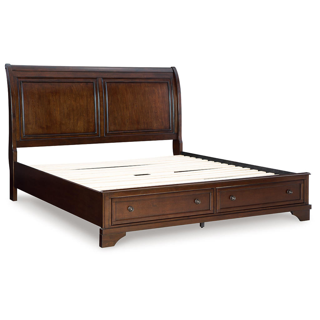 Trellington King Sleigh Storage Bed Signature Design by Ashley® Bedroom