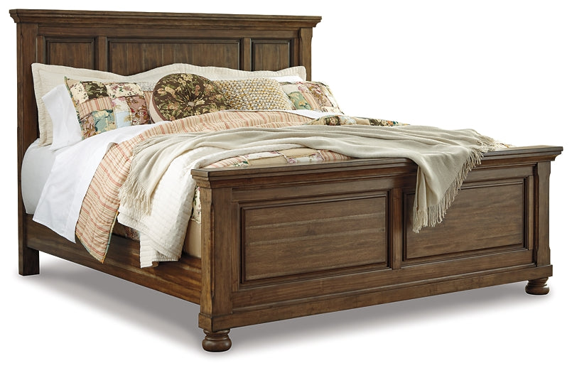 Flynnter King Panel Bed, 2 Dressers, Mirror, Chest and 2 Nightstands