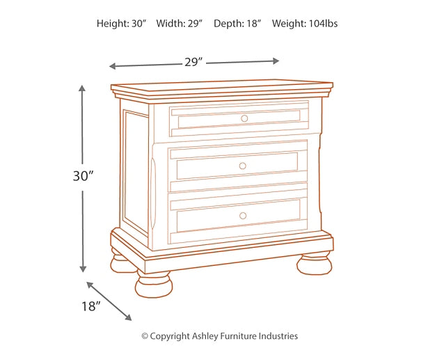 Flynnter King Panel Bed, 2 Dressers, Mirror, Chest and 2 Nightstands