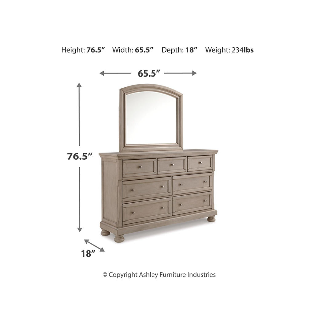 Lettner Queen Panel Bed, Dresser and Mirror Signature Design by Ashley® Uncategorized