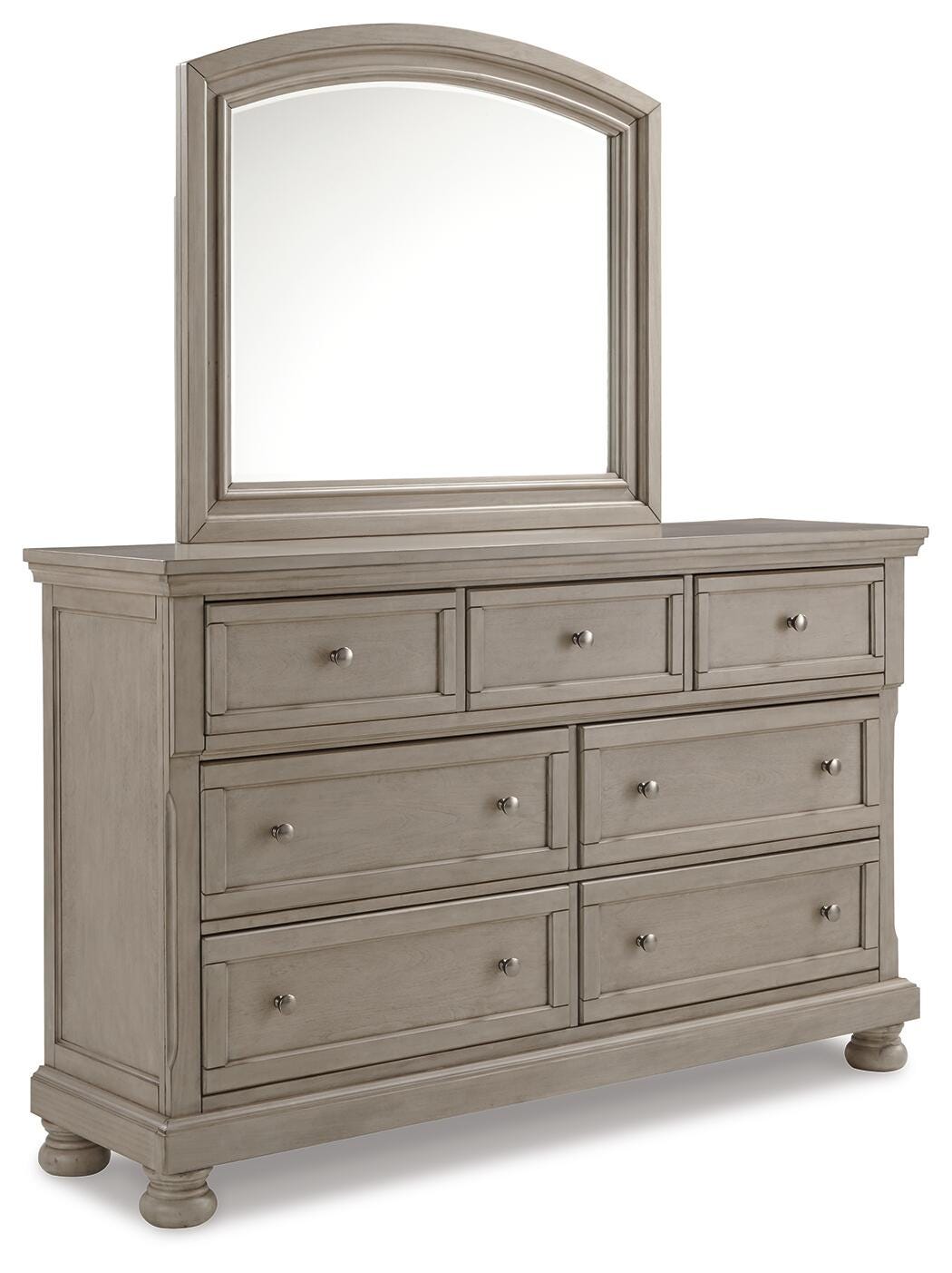 Lettner Queen Sleigh Storage Bed, Dresser and Mirror