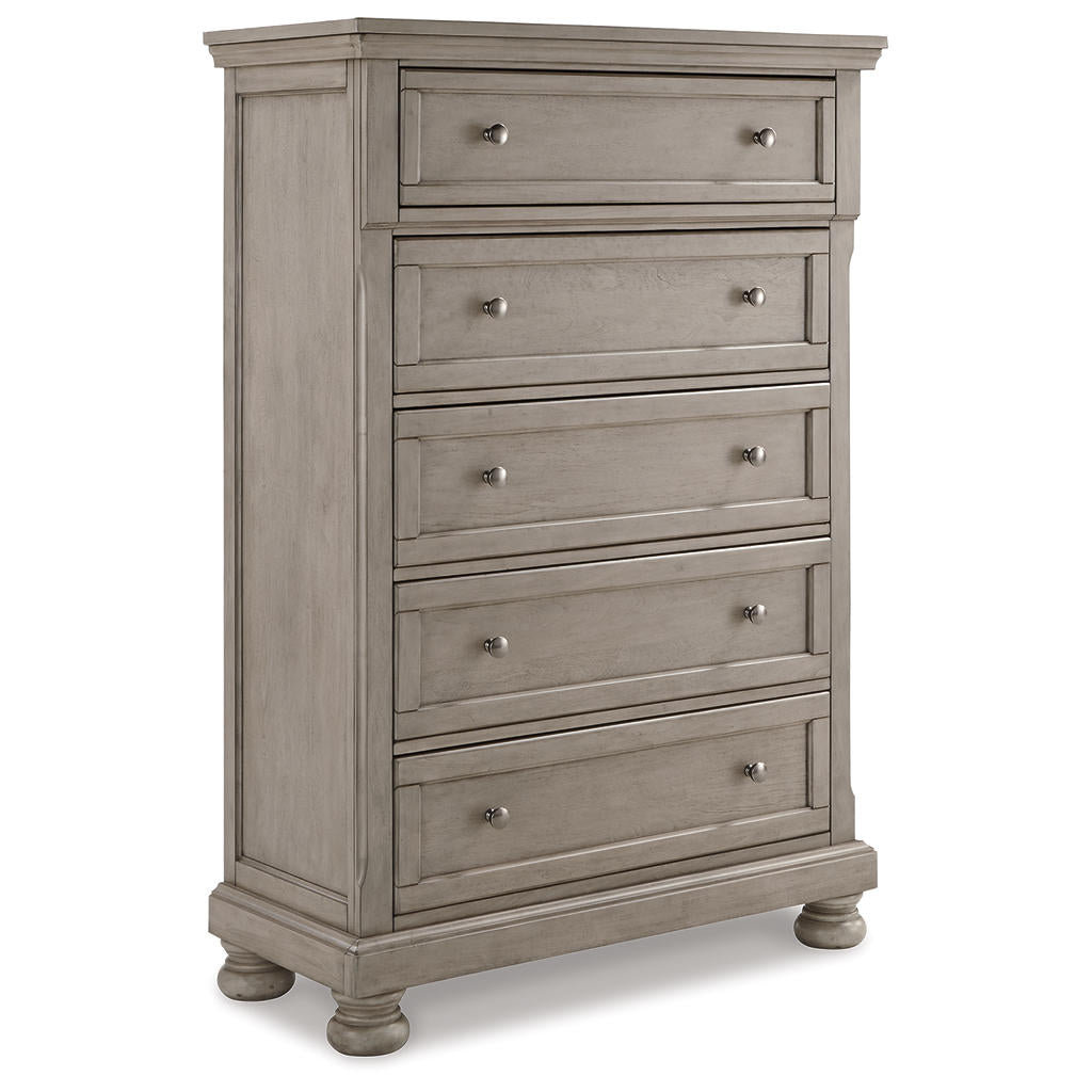 Lettner King Panel Bed, Dresser, Mirror, Chest and 2 Nightstands Signature Design by Ashley® Uncategorized