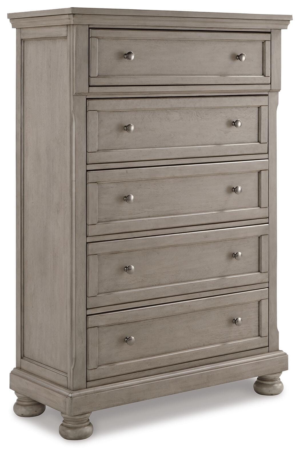 Lettner King Panel Bed, Chest and 2 Nightstands