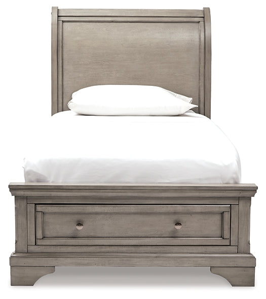 Lettner Twin Sleigh Bed with 1 Storage Drawer