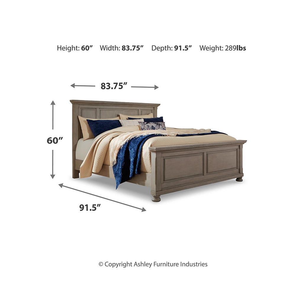 Lettner King Panel Bed, Dresser, Mirror, Chest and 2 Nightstands Signature Design by Ashley® Uncategorized