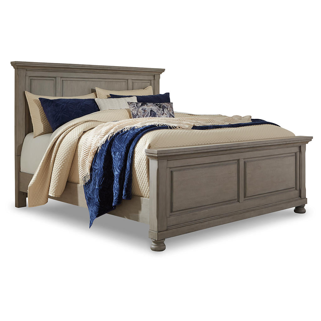 Lettner King Panel Bed, Dresser, Mirror and 2 Nightstands Signature Design by Ashley® Uncategorized