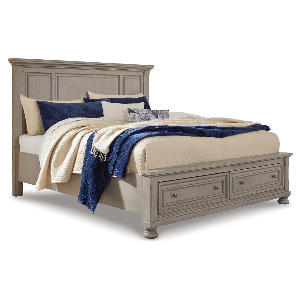 Lettner Queen Panel Storage Bed, Dresser, Mirror and Nightstand Signature Design by Ashley® Uncategorized