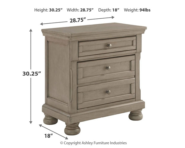 Lettner California King Panel Bed, Dresser, Chest and 2 Nightstands