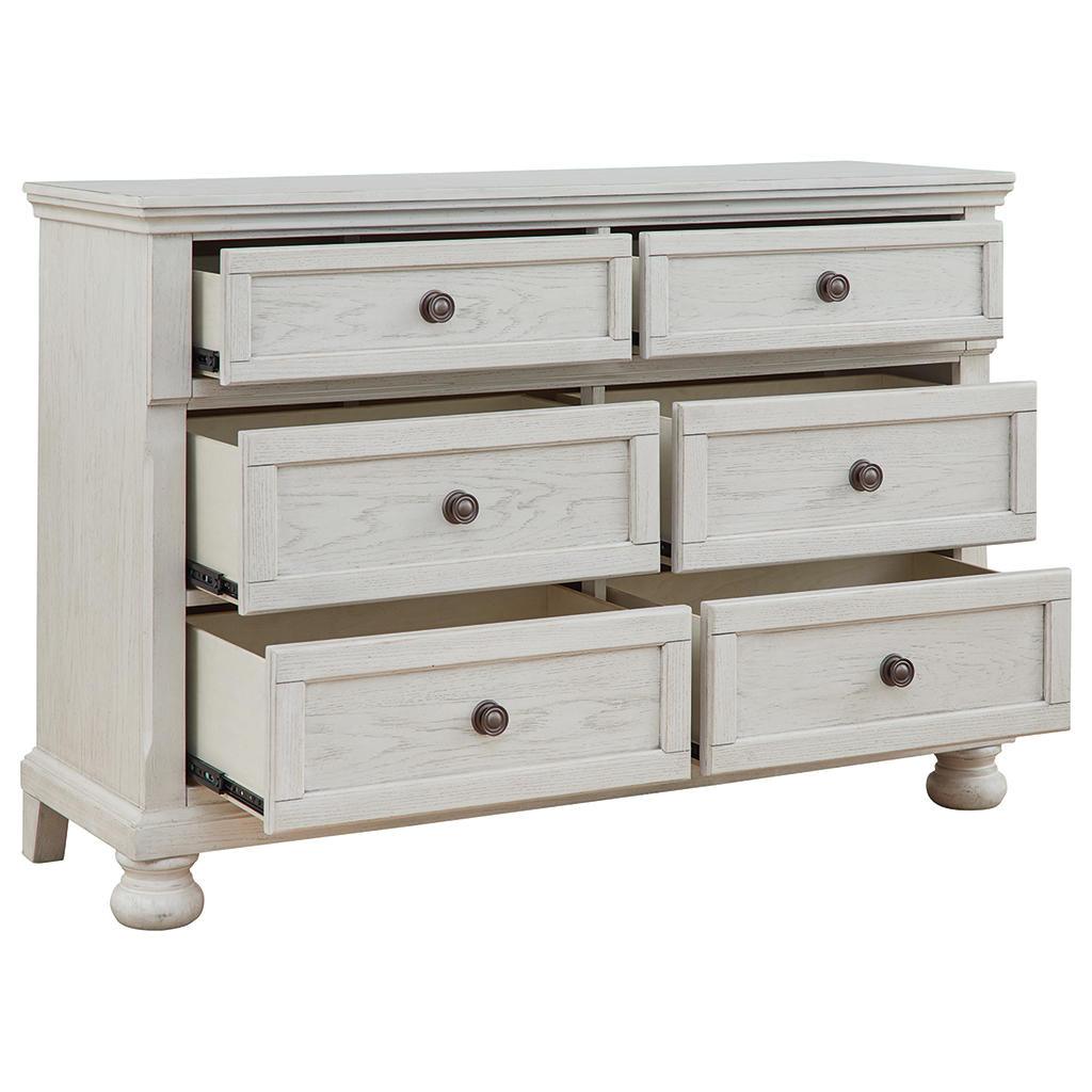 Robbinsdale Dresser — 6 Drawers, Felt-Lined Uppers Signature Design by Ashley® Bedroom