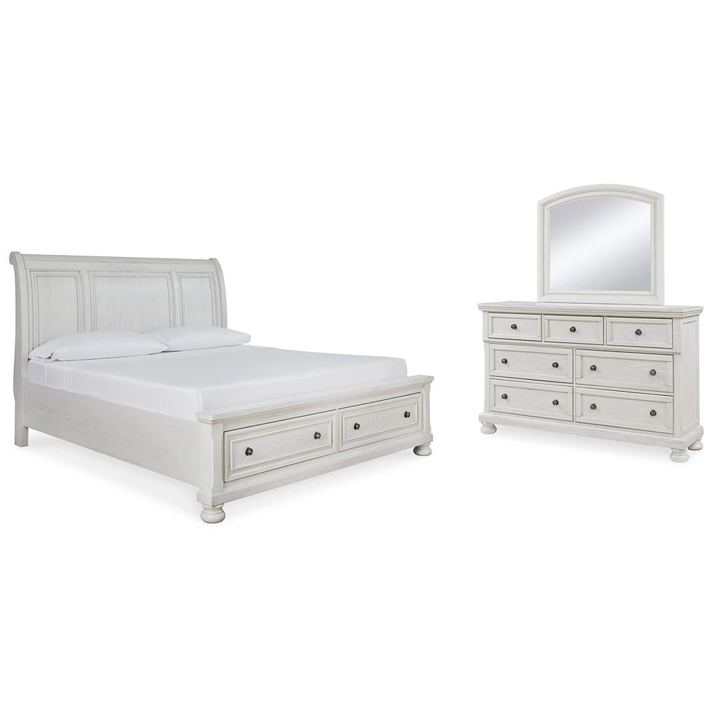 Robbinsdale Queen Sleigh Storage Bed, Dresser and Mirror Signature Design by Ashley® Uncategorized
