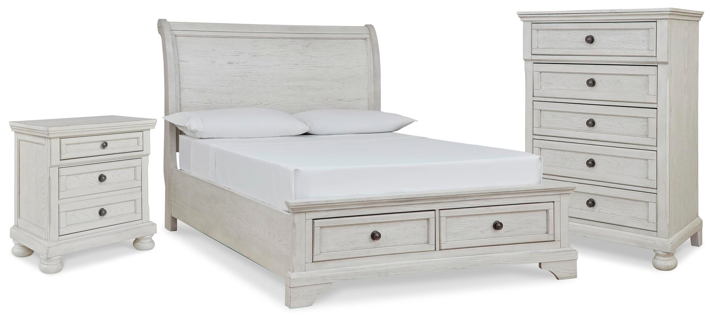 Robbinsdale Full Sleigh Storage Bed, Chest and Nightstand Signature Design by Ashley® Bedroom