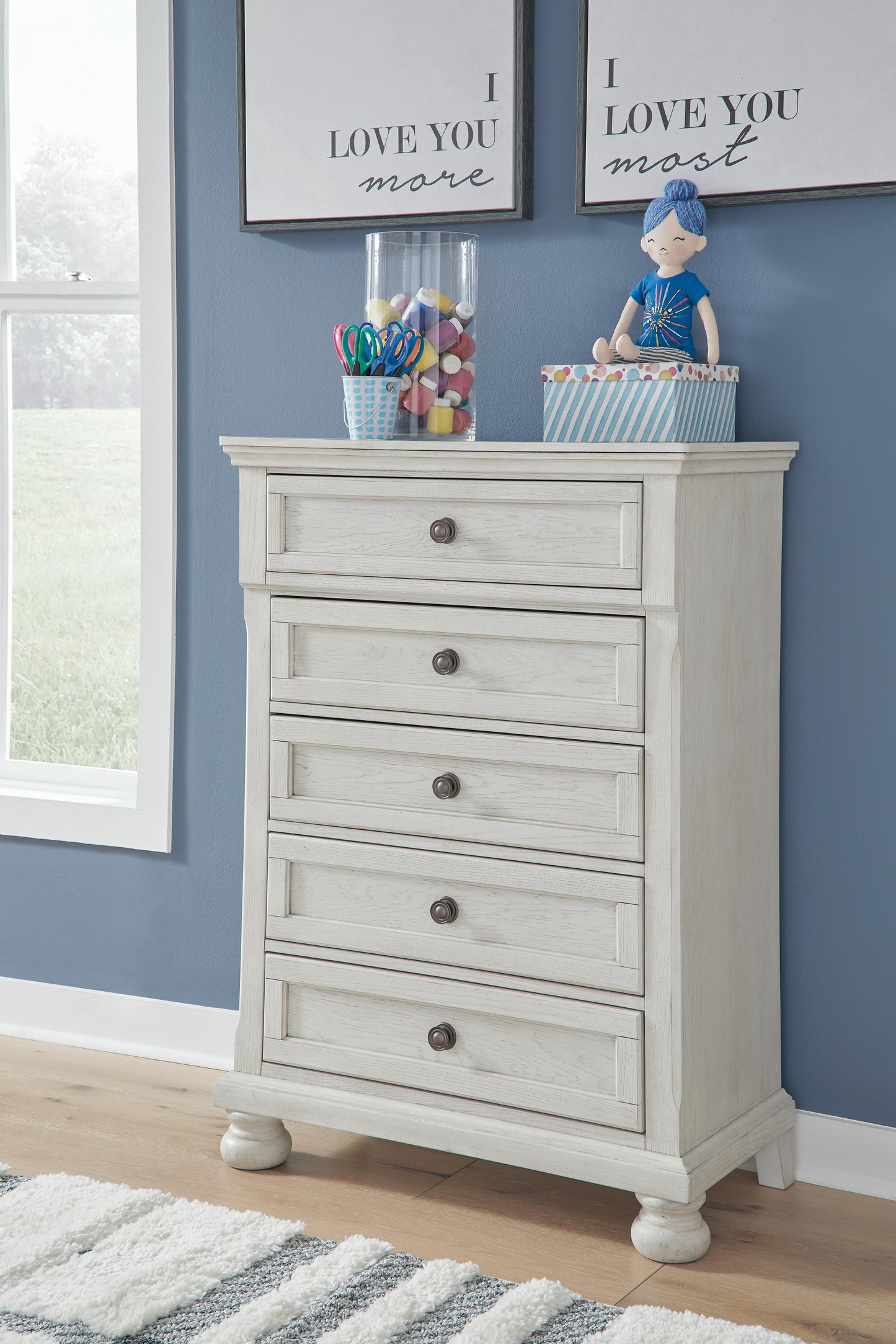 Robbinsdale Full Sleigh Storage Bed, Chest and Nightstand Signature Design by Ashley® Bedroom