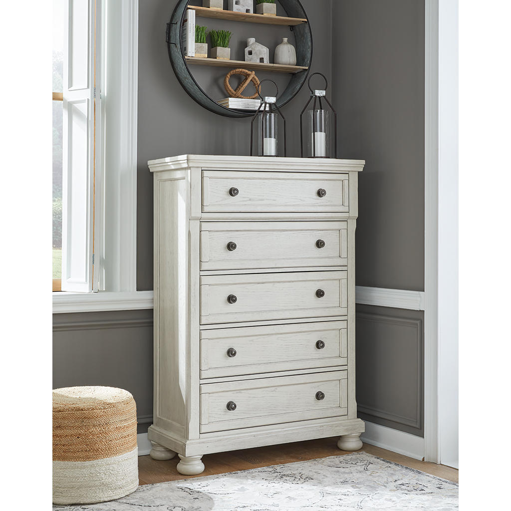 Robbinsdale King Panel Bed, Dresser, Mirror, Chest and 2 Nightstands Signature Design by Ashley® Uncategorized