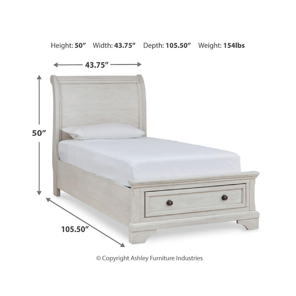 Robbinsdale Twin Sleigh Storage Bed and Dresser Signature Design by Ashley® Uncategorized