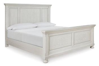 Robbinsdale King/Cal King Panel Headboard — Antiqued White Signature Design by Ashley® Bedroom