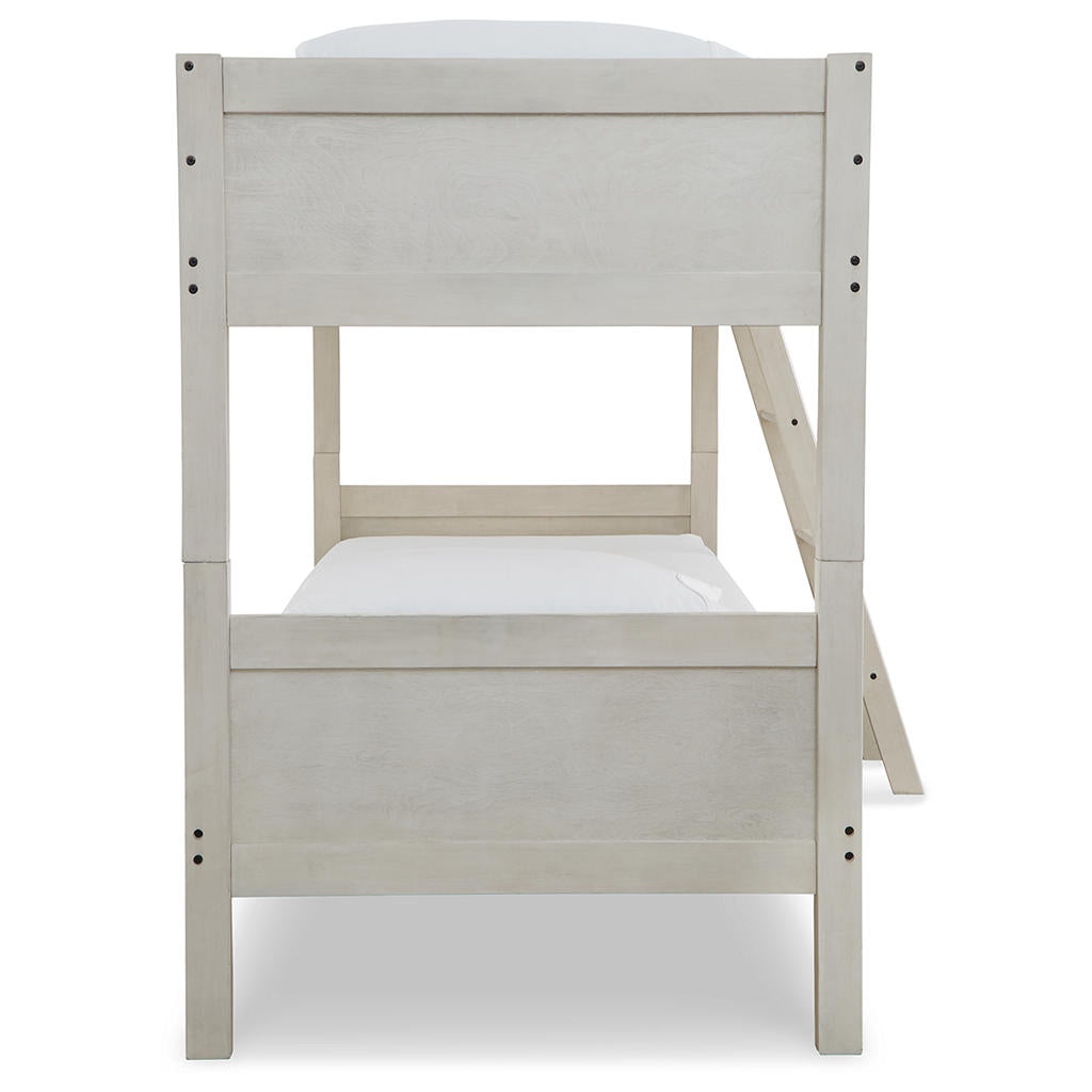 Robbinsdale Twin/Twin Bunk Bed with Ladder Signature Design by Ashley® Bunk Beds