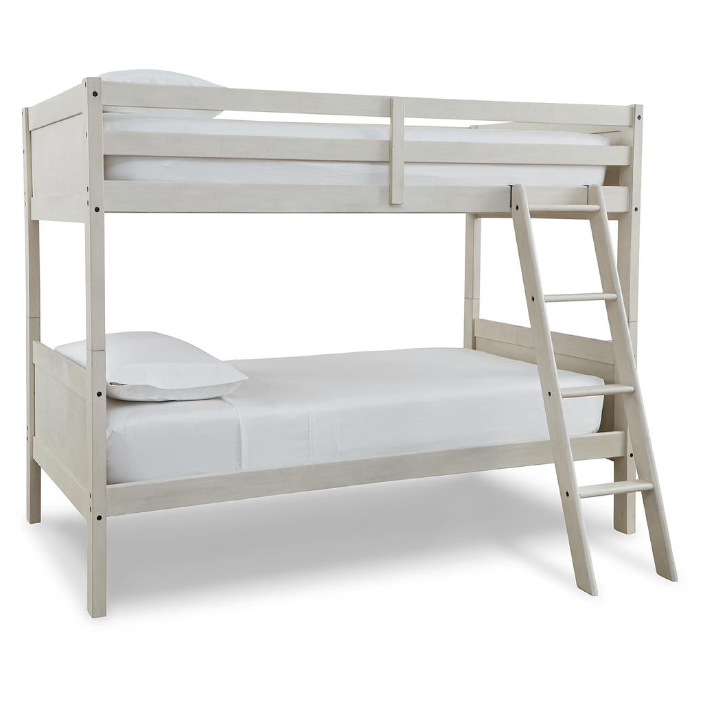 Robbinsdale Twin/Twin Bunk Bed with Ladder Signature Design by Ashley® Bunk Beds