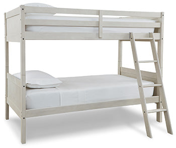 Robbinsdale Twin/Twin Bunk Bed with Ladder Signature Design by Ashley® Bunk Beds