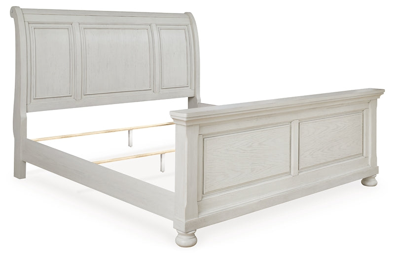 Robbinsdale King Sleigh Bed, Dresser and Mirror