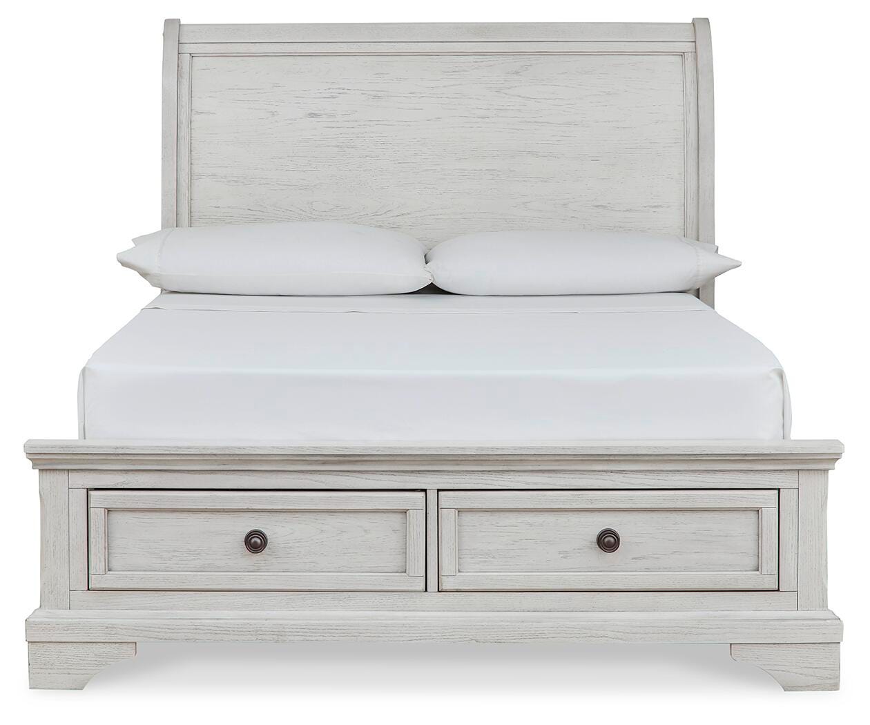 Robbinsdale Full Sleigh Storage Bed, Dresser and Mirror