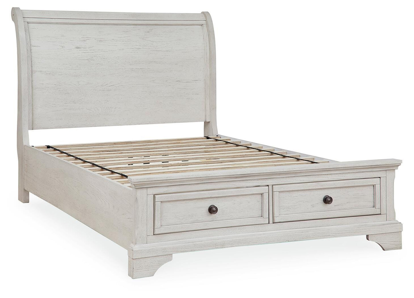 Robbinsdale Full Sleigh Storage Bed, Dresser and Mirror