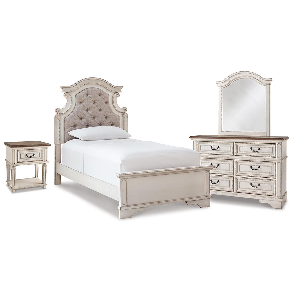 Realyn Twin Panel Bed, Dresser, Mirror and Nightstand Signature Design by Ashley® Uncategorized