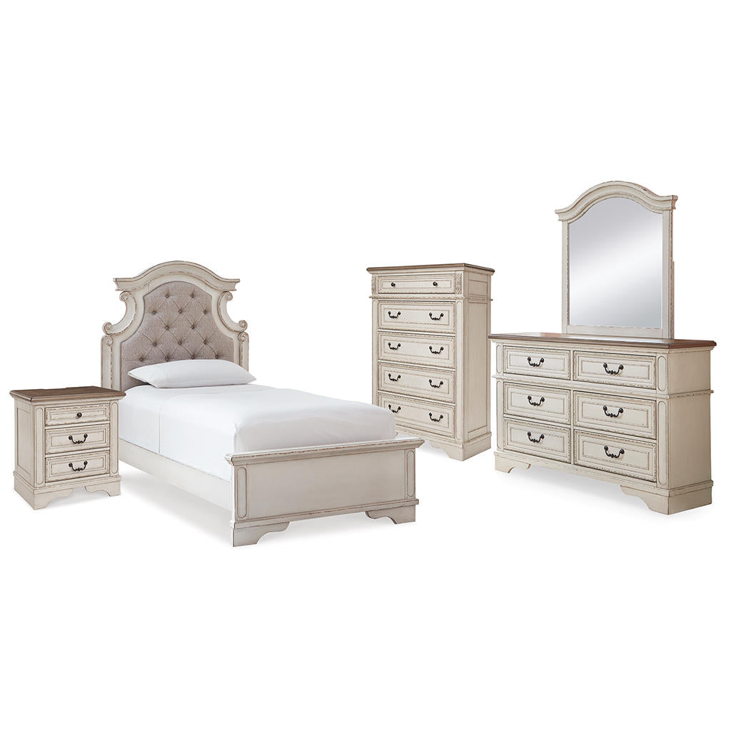 Realyn Twin Panel Bed, Dresser, Mirror, Chest and Nightstand Signature Design by Ashley® Uncategorized