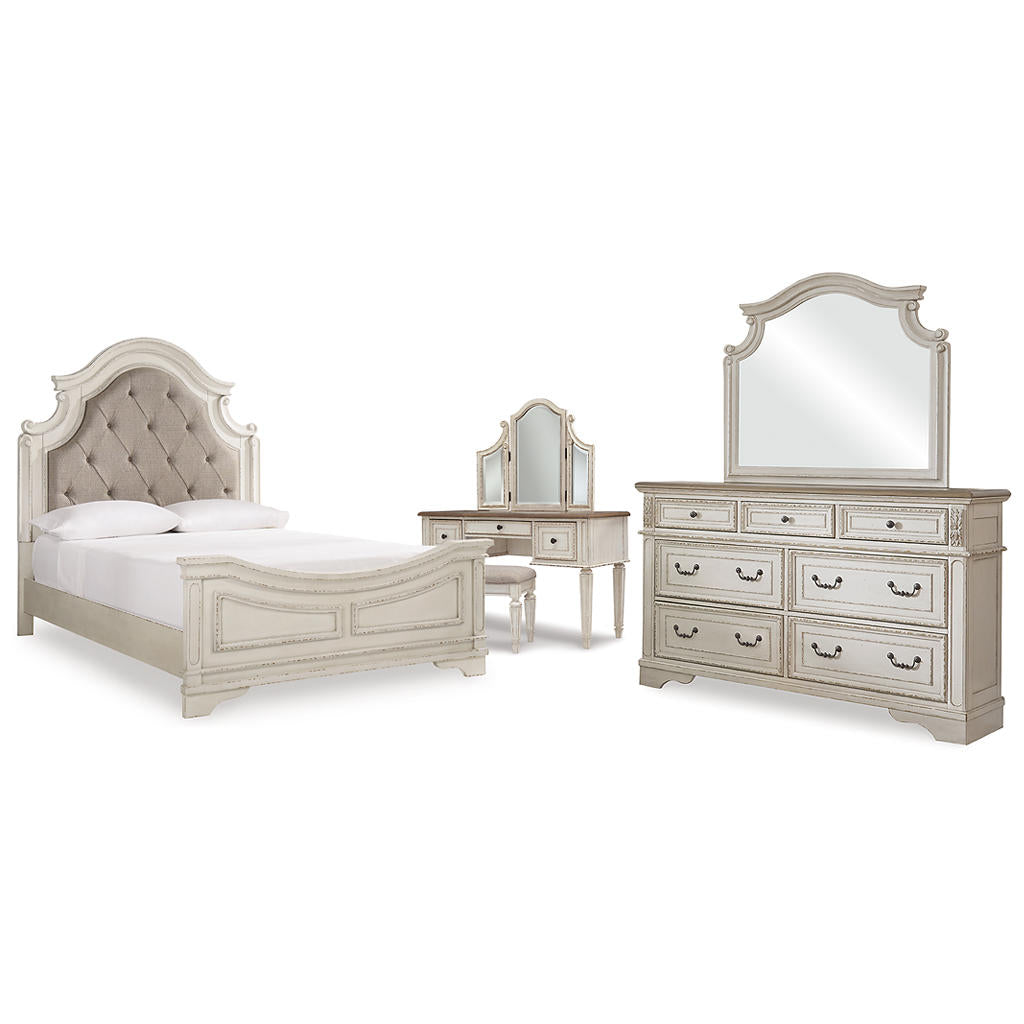 Realyn Queen Panel Bed, Dresser, Mirror and Vanity Signature Design by Ashley® Uncategorized