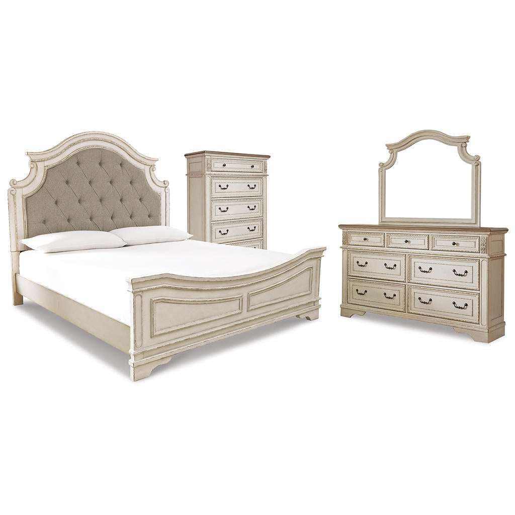 Realyn Queen Panel Bed, Dresser, Mirror and Chest Signature Design by Ashley® Uncategorized