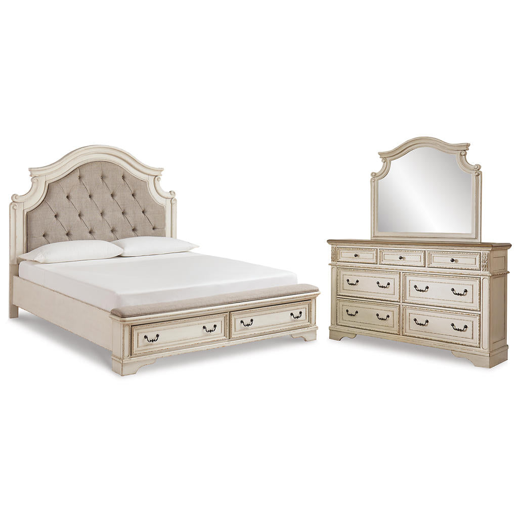 Realyn King Upholstered Bed with Dresser and Mirror Signature Design by Ashley® Uncategorized