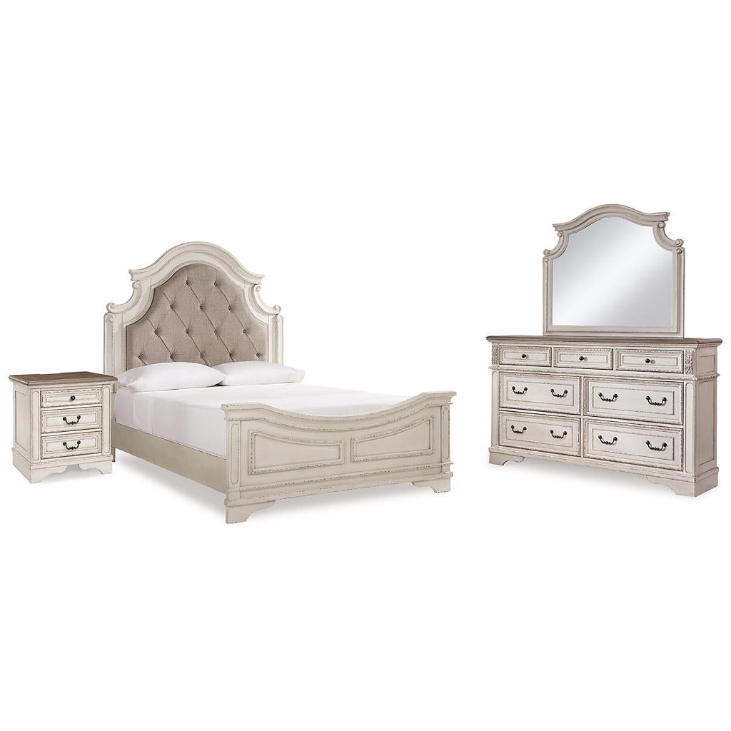 Realyn Queen Bed with Mirrored Dresser and Nightstand Signature Design by Ashley® Uncategorized