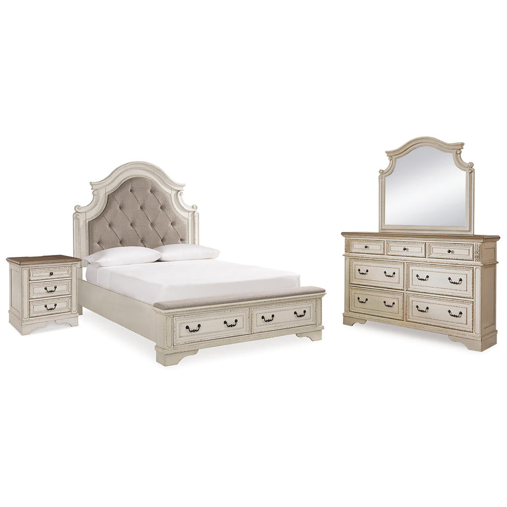 Realyn Queen Upholstery Panel Bed, Dresser, Mirror and Nightstand Signature Design by Ashley® Uncategorized