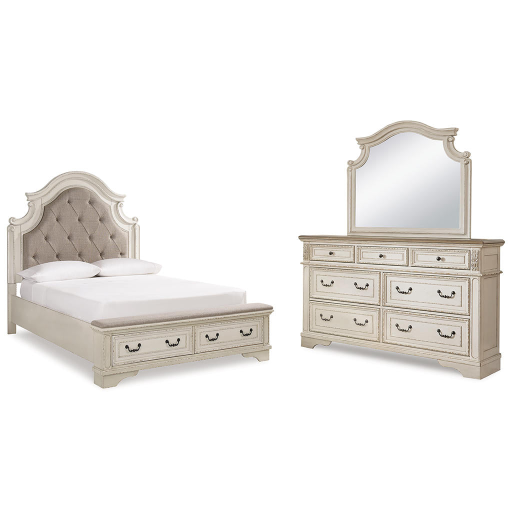 Realyn Queen Storage Bed, Dresser and Mirror Signature Design by Ashley® Uncategorized
